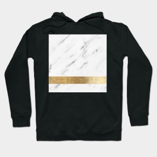 Arctic golden geometric marble Hoodie